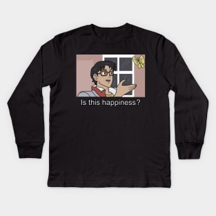 Happiness is a butterfly Kids Long Sleeve T-Shirt